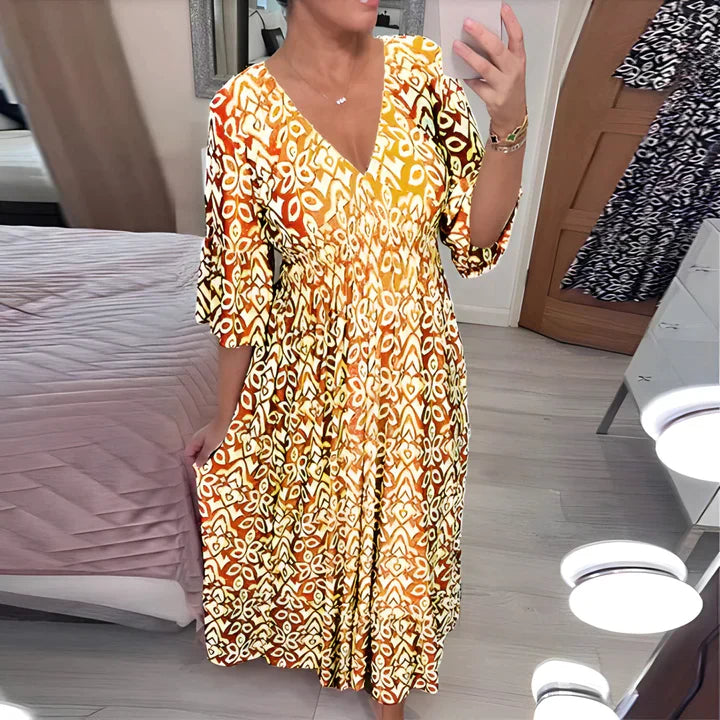 Santorini bloom dress