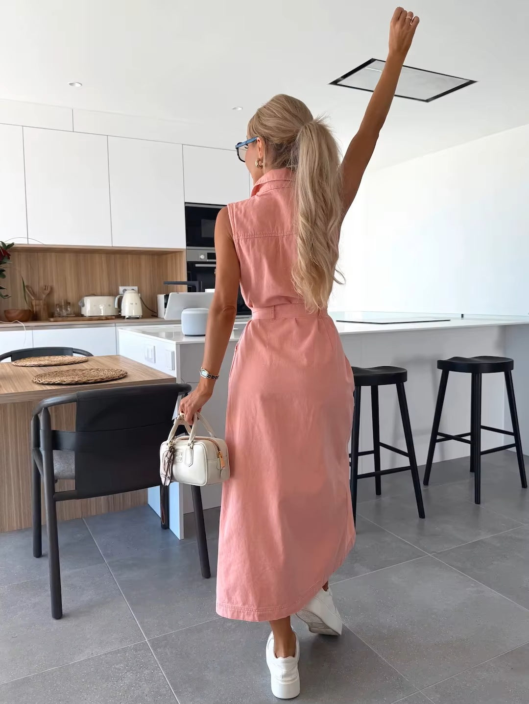 Vavé | Denim maxi-jurk