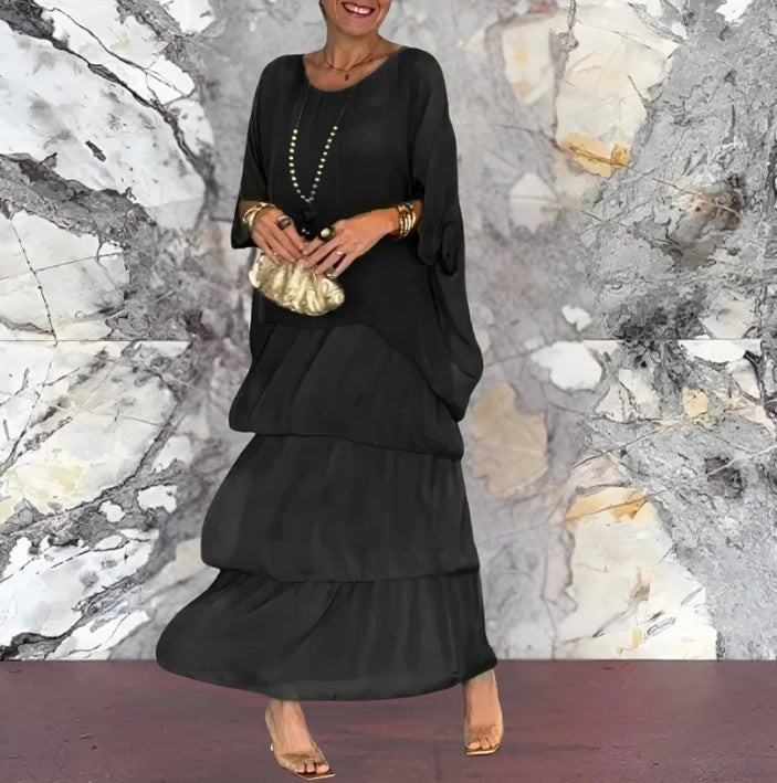 Emerald grace layer dress