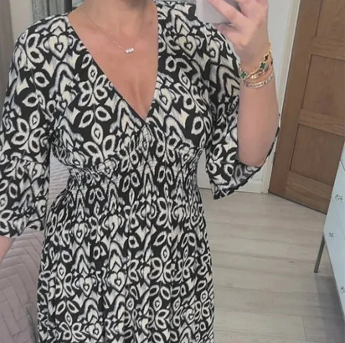Santorini bloom dress