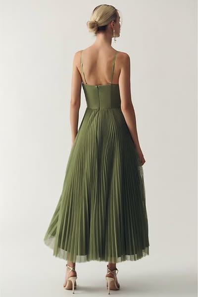 Smaragd silhouet jurk