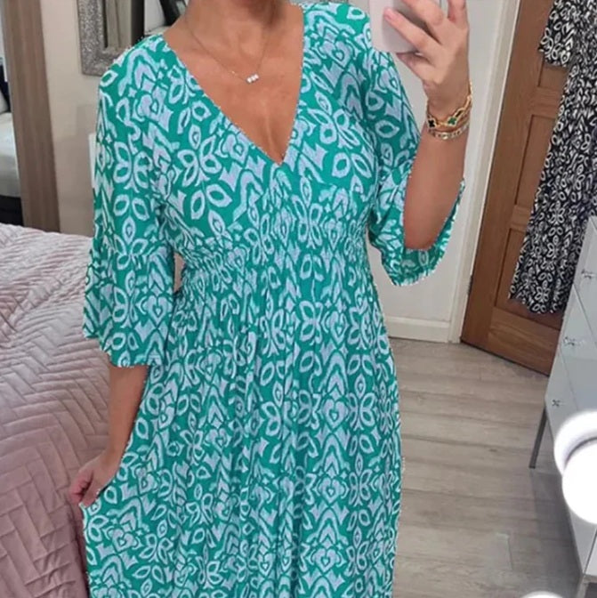 Santorini bloom dress