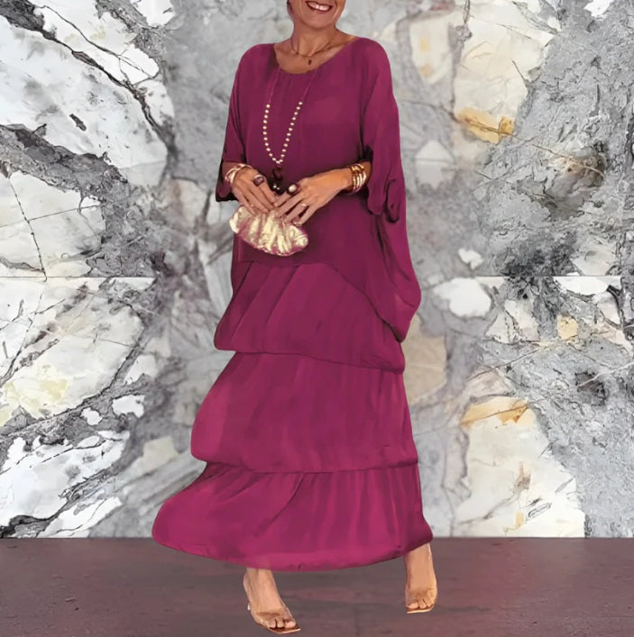 Emerald grace layer dress