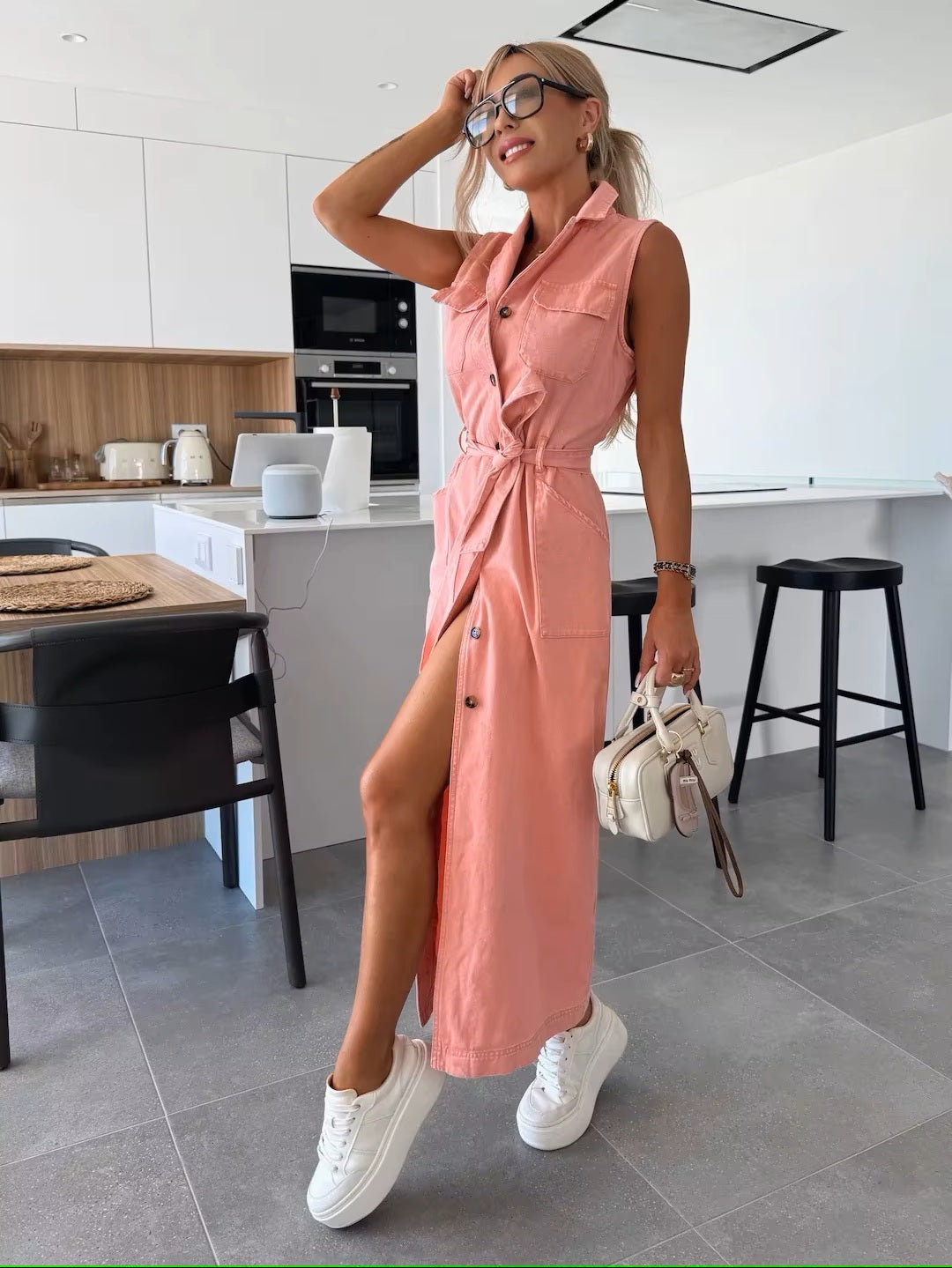 Vavé | Denim maxi-jurk
