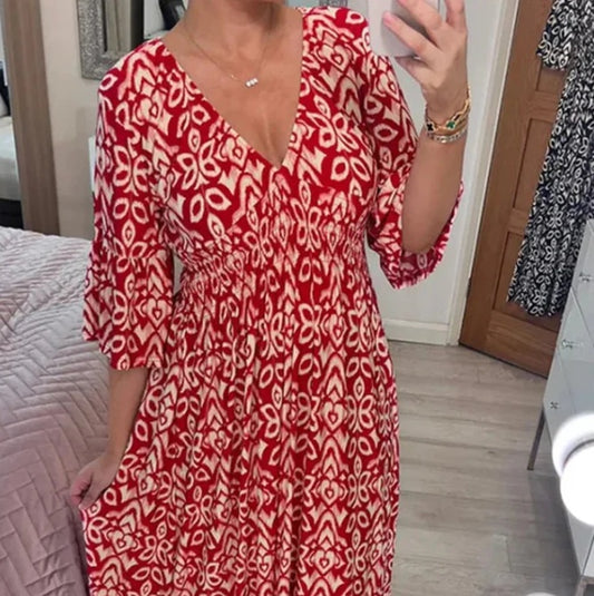 Santorini bloom dress