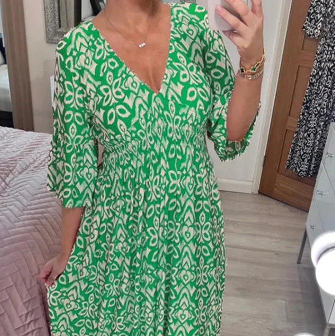 Santorini bloom dress