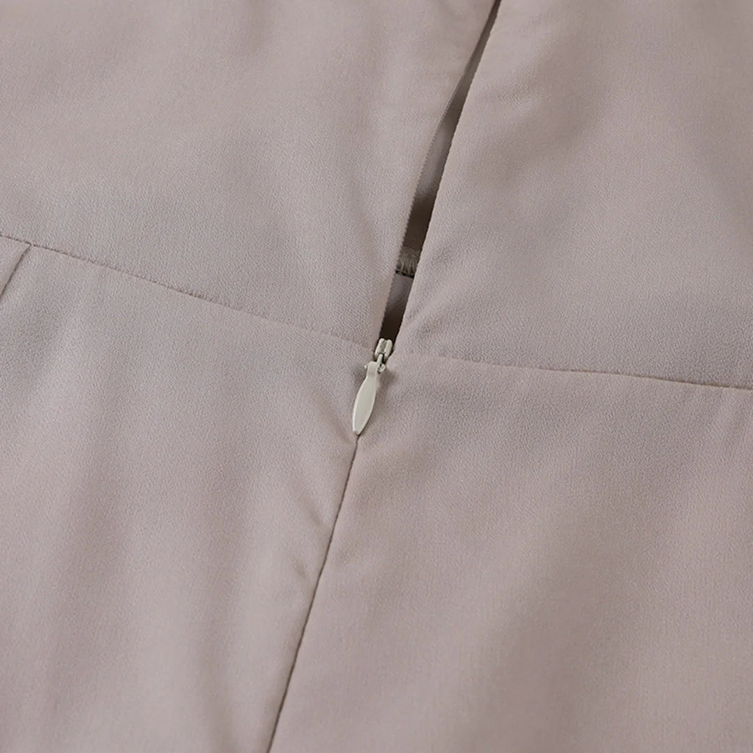 Celeste satin split dress