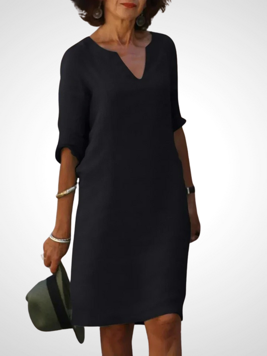 Elegante V-hals jurk