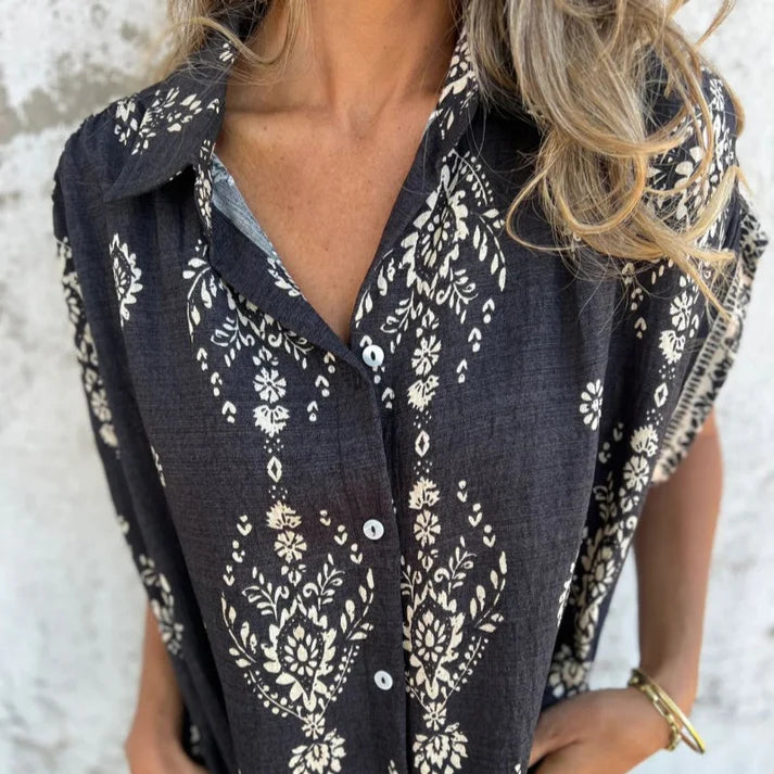 Bohemian breeze shirt dress