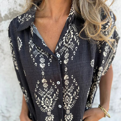 Bohemian breeze shirt dress