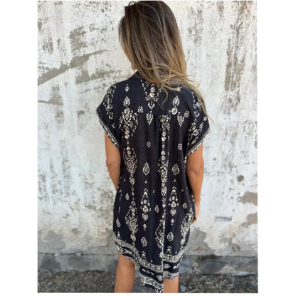 Bohemian breeze shirt dress