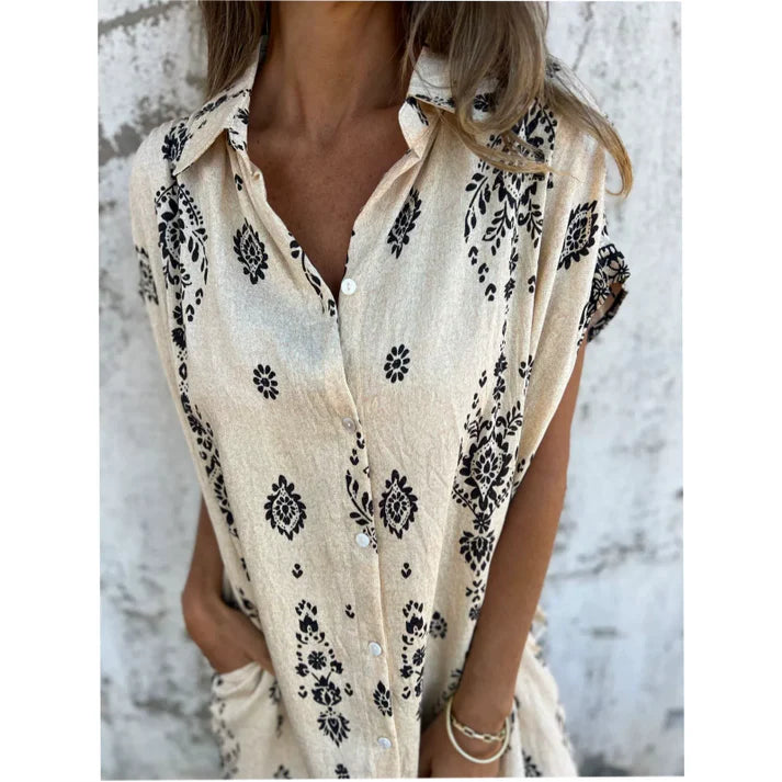 Bohemian breeze shirt dress