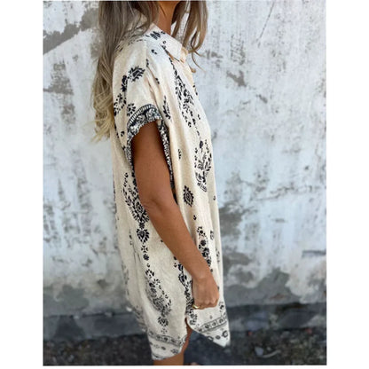 Bohemian breeze shirt dress